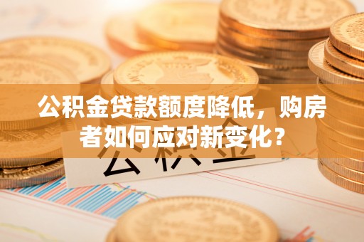 前郭尔罗斯公积金贷款额度降低，购房者如何应对新变化？