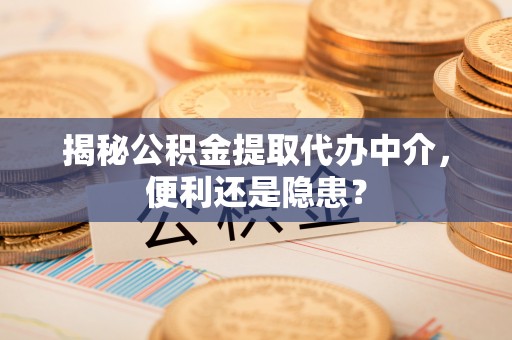前郭尔罗斯揭秘公积金提取代办中介，便利还是隐患？