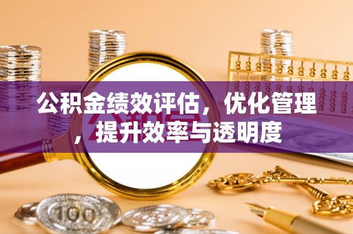 前郭尔罗斯公积金绩效评估，优化管理，提升效率与透明度
